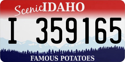 ID license plate I359165
