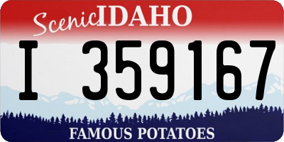 ID license plate I359167