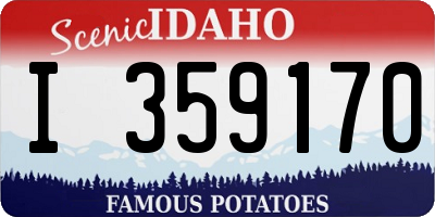 ID license plate I359170