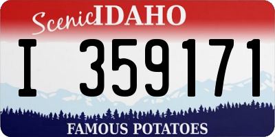 ID license plate I359171