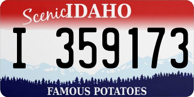 ID license plate I359173