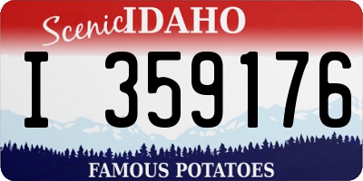 ID license plate I359176