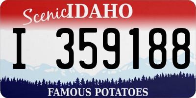 ID license plate I359188