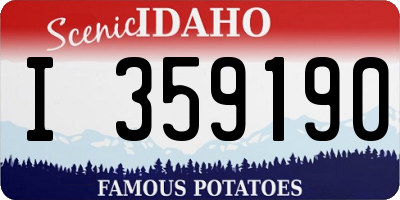 ID license plate I359190
