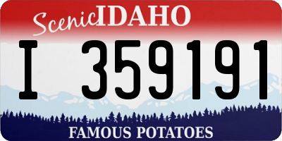 ID license plate I359191