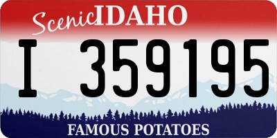 ID license plate I359195