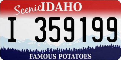 ID license plate I359199
