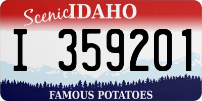 ID license plate I359201