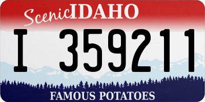 ID license plate I359211