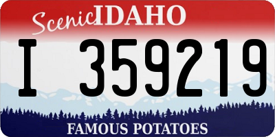 ID license plate I359219