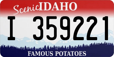 ID license plate I359221