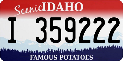ID license plate I359222