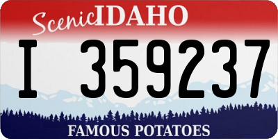 ID license plate I359237