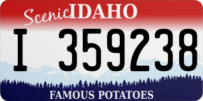 ID license plate I359238