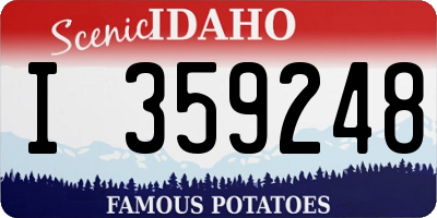 ID license plate I359248