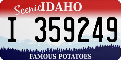 ID license plate I359249