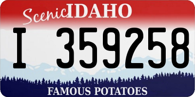 ID license plate I359258