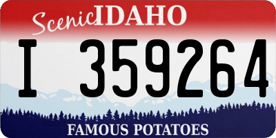 ID license plate I359264