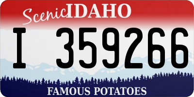ID license plate I359266