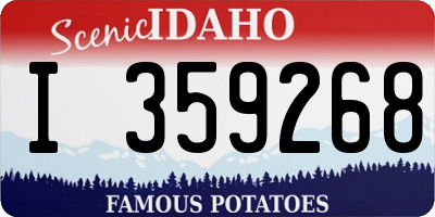 ID license plate I359268