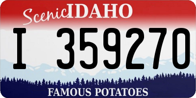 ID license plate I359270