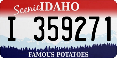 ID license plate I359271