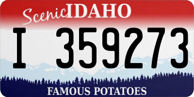 ID license plate I359273