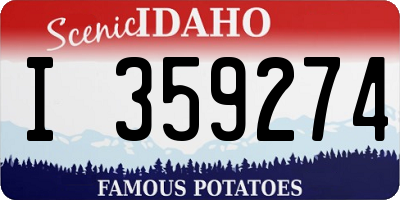 ID license plate I359274