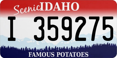 ID license plate I359275