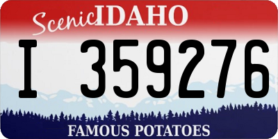 ID license plate I359276