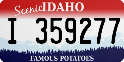 ID license plate I359277