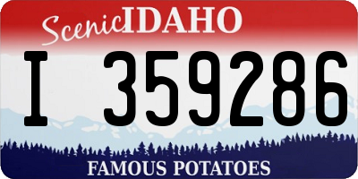 ID license plate I359286