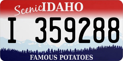 ID license plate I359288
