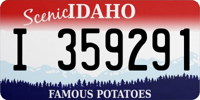 ID license plate I359291