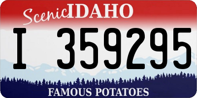 ID license plate I359295