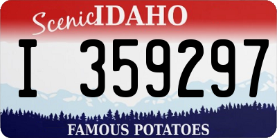 ID license plate I359297