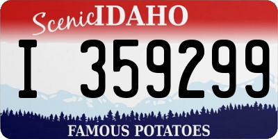 ID license plate I359299