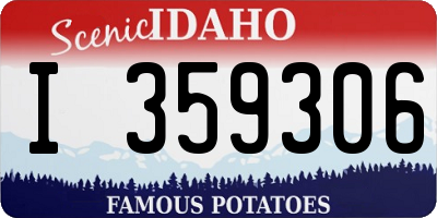 ID license plate I359306