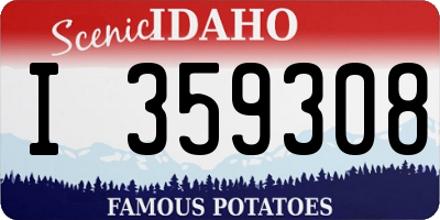 ID license plate I359308