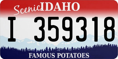 ID license plate I359318