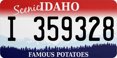 ID license plate I359328
