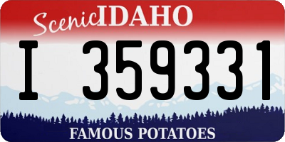 ID license plate I359331