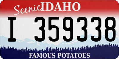 ID license plate I359338