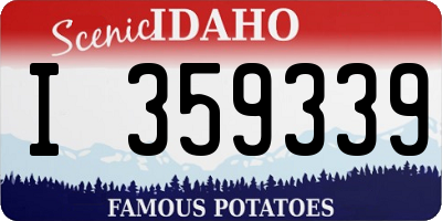 ID license plate I359339