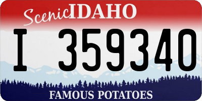 ID license plate I359340