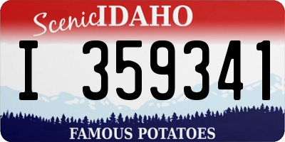 ID license plate I359341