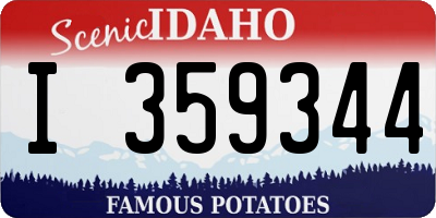 ID license plate I359344