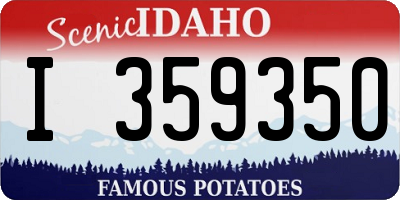 ID license plate I359350