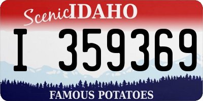 ID license plate I359369