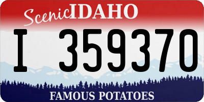ID license plate I359370